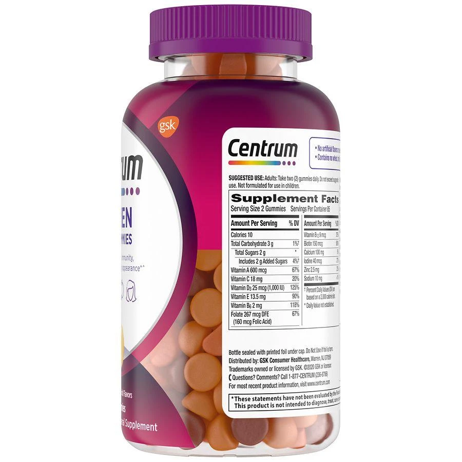 商品Centrum|女性复合维生素软糖什锦水果口味,价格¥167,第5张图片详细描述