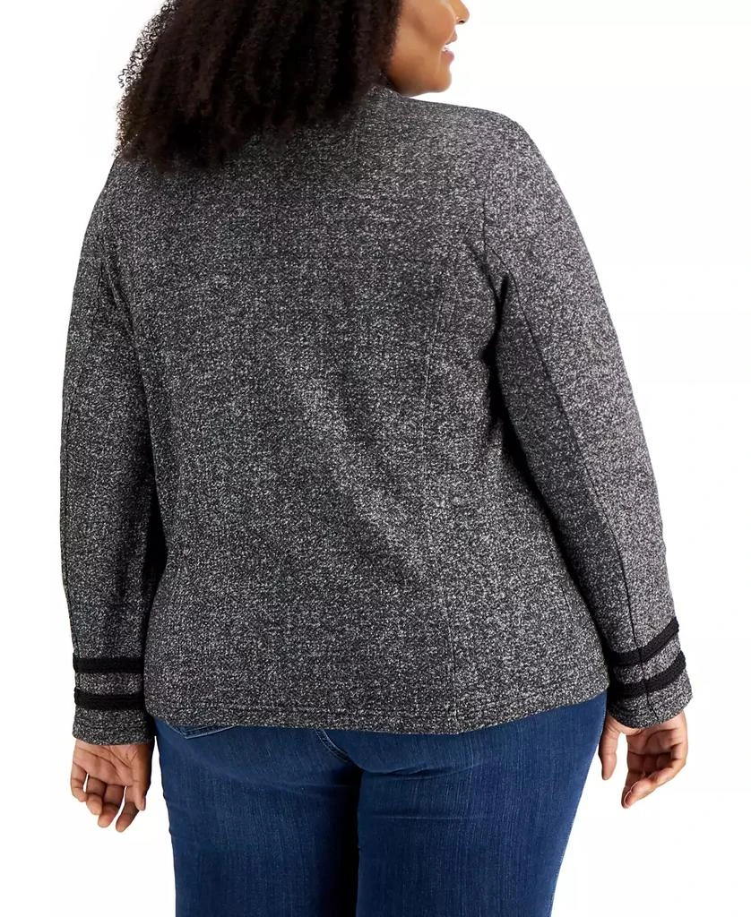 商品Tommy Hilfiger|Plus Size Military Band Jacket,价格¥298,第2张图片详细描述