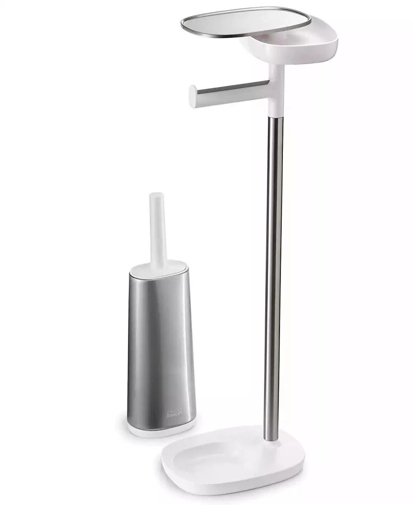 商品Joseph Joseph|EasyStore™ Standing Toilet Paper Holder and Flex Steel Toilet Brush,价格¥618,第2张图片详细描述