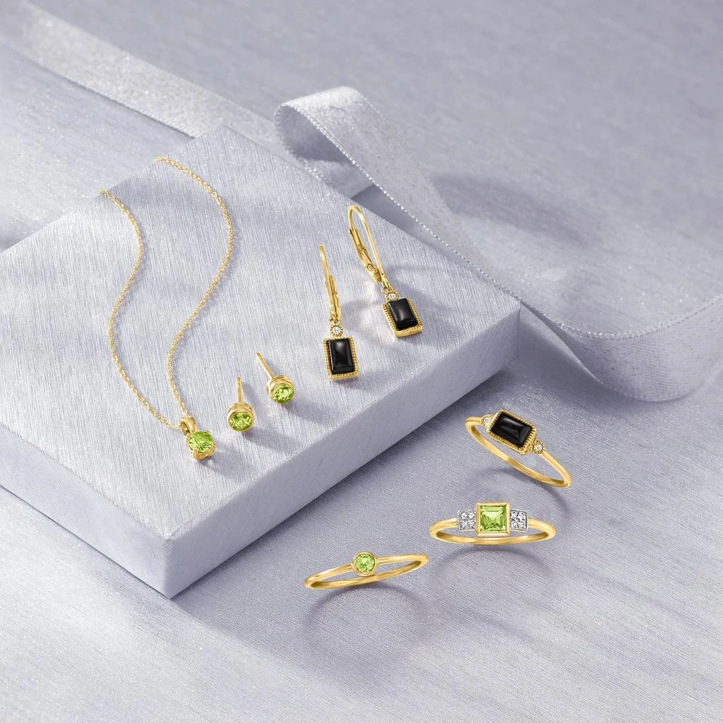 商品Ross-Simons|Ross-Simons Black Onyx Ring in 14kt Yellow Gold,价格¥1712,第3张图片详细描述