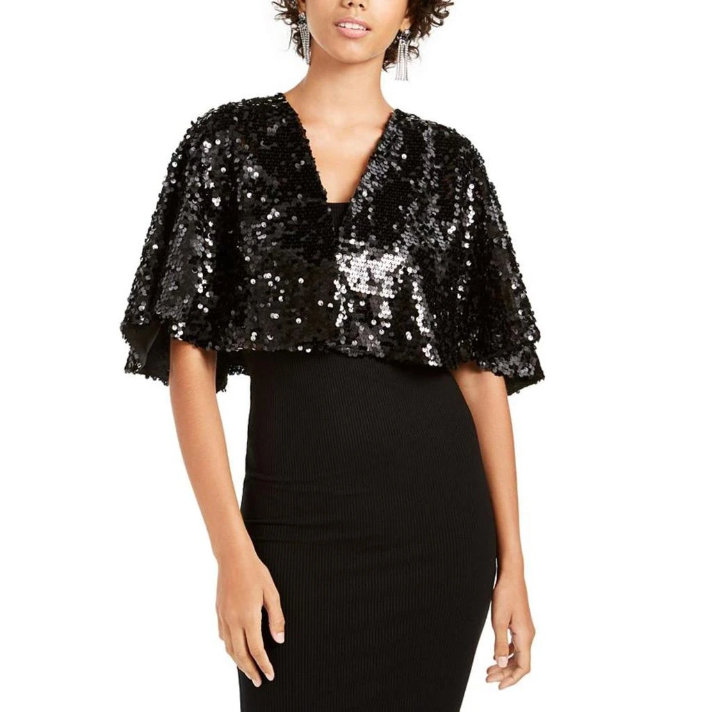 商品Teeze Me|Teeze Me Womens Shrung Sequin Party Blouse,价格¥61,第1张图片