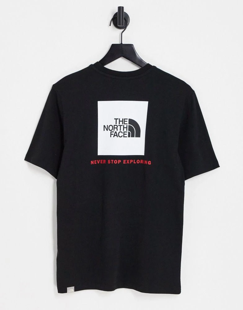 商品The North Face|The North Face Redbox relaxed fit back print t-shirt in black Exclusive at ASOS,价格¥233,第1张图片