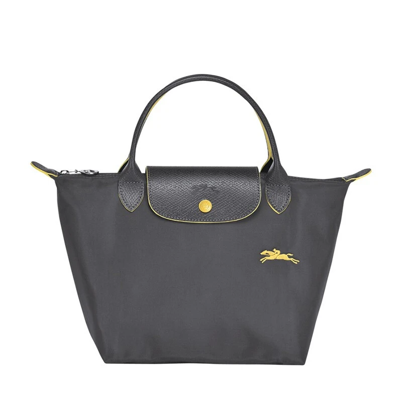 商品Longchamp|LONGCHAMP 珑骧 女士织物小号短柄女包手提包包 枪灰色 L1621619300,价格¥629,第1张图片