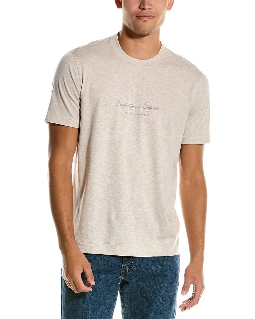 商品Brunello Cucinelli|Brunello Cucinelli Slim Fit T-Shirt,价格¥1982,第2张图片详细描述