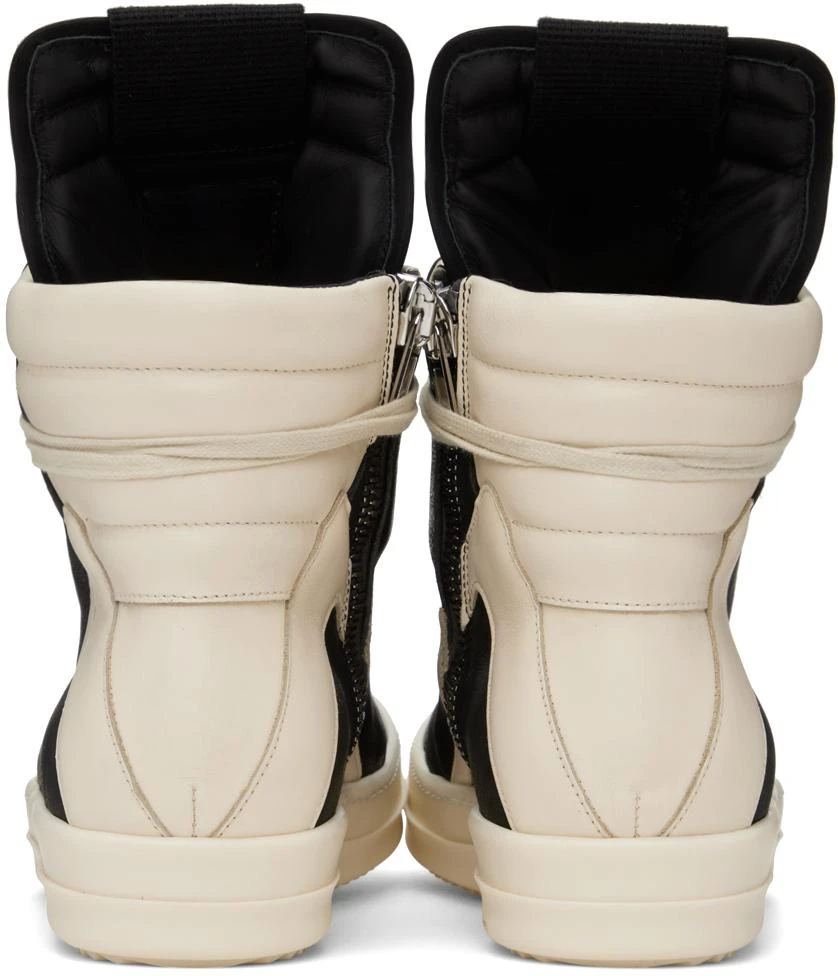 商品Rick Owens|Black & Off-White Geobasket Sneakers,价格¥9390,第2张图片详细描述