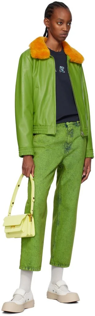 商品Marni|White Pablo Mary Jane Ballerina Flats,价格¥1688,第5张图片详细描述