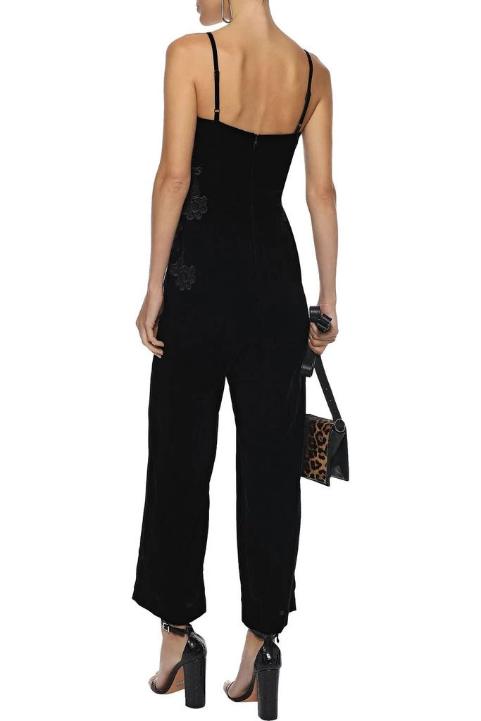 商品Sandro|Emilia embroidered velvet jumpsuit,价格¥1005,第3张图片详细描述