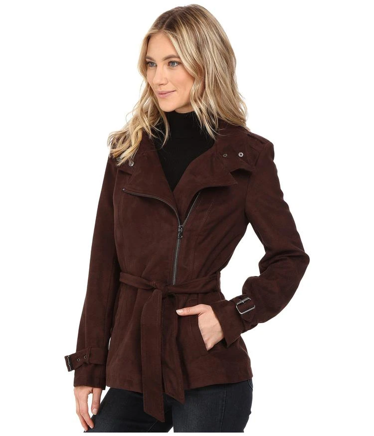商品Kenneth Cole|Belted Suede Biker Jacket,价格¥417,第2张图片详细描述