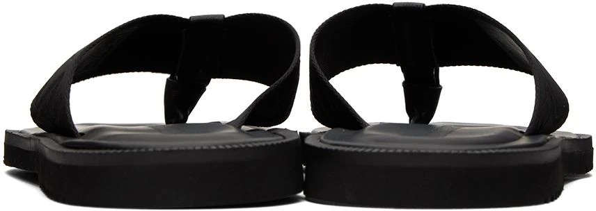 商品Emporio Armani|Black Logo Tape Sandals,价格¥1369,第2张图片详细描述