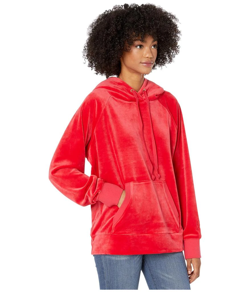 商品Juicy Couture|Track Luxe Velour Hooded Pullover,价格¥169,第4张图片详细描述