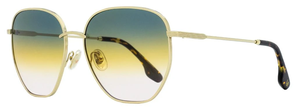 商品Victoria Beckham|Women's Tea Cup Sunglasses VB219S 727 Gold/Tortoise 60mm,价格¥636,第1张图片