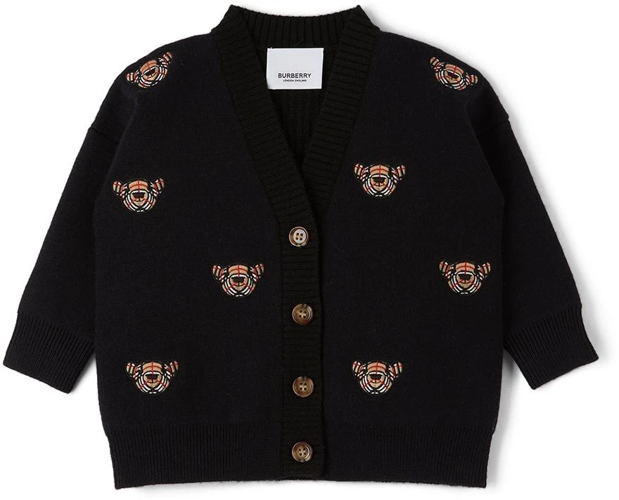 商品Burberry|Baby Wool Bear Motif Clarisa Cardigan,价格¥3321,第1张图片