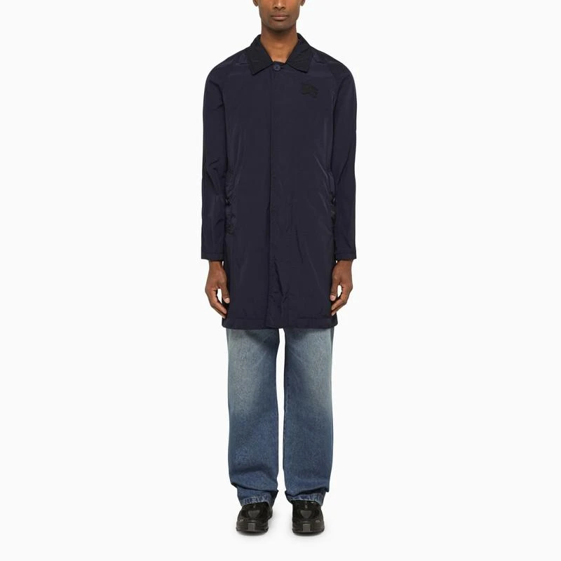 商品Burberry|Single-breasted navy trench coat,价格¥13039,第1张图片