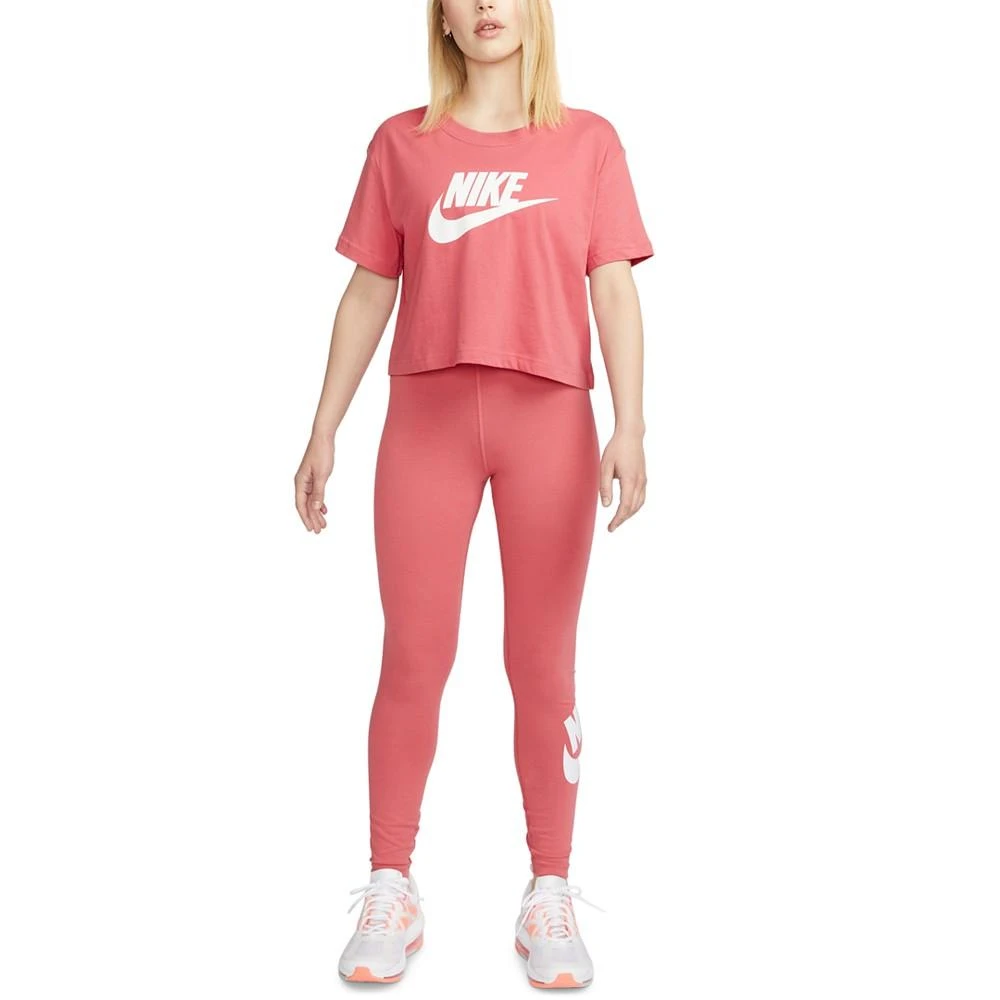 商品NIKE|Women's Sportswear Cotton Logo Cropped T-Shirt,价格¥93,第2张图片详细描述