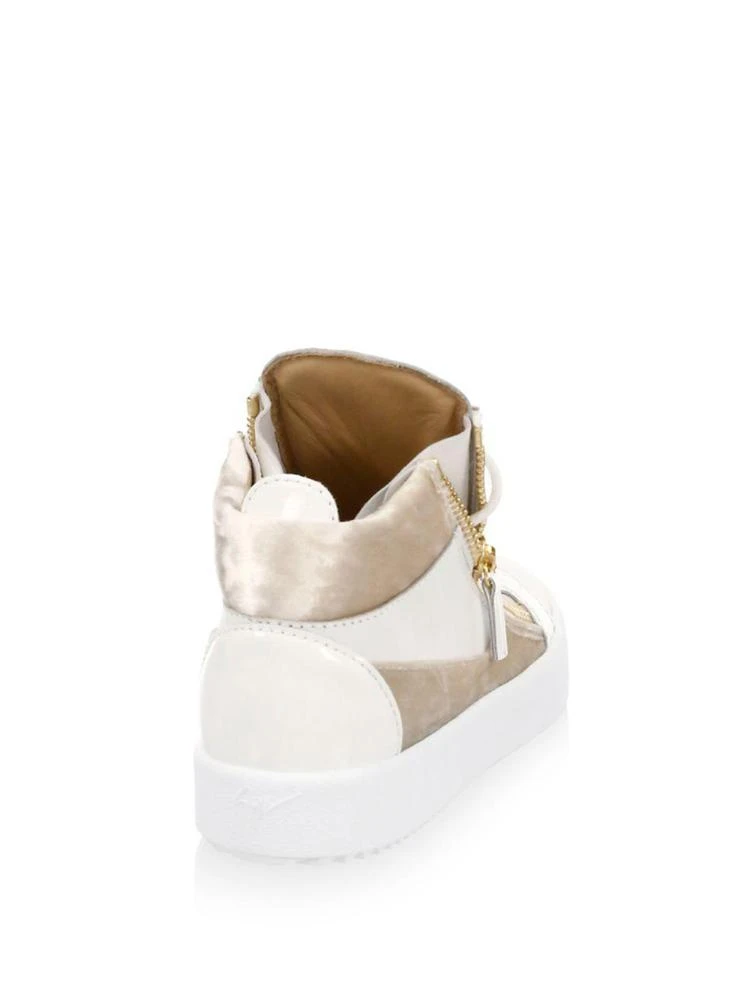 商品Giuseppe Zanotti|May London Leather Sneakers,价格¥2055,第2张图片详细描述