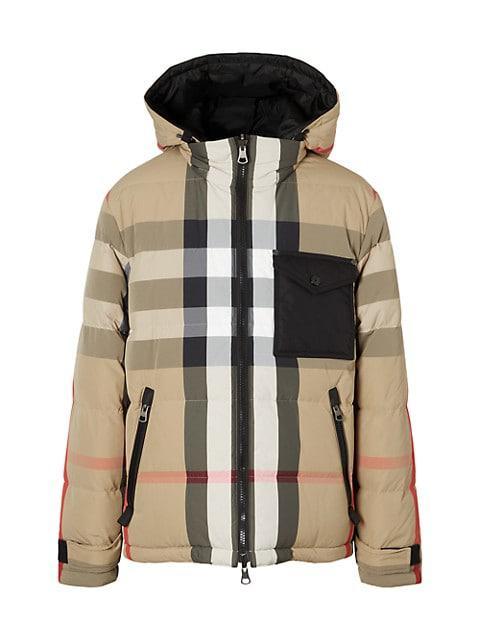 商品Burberry|Rutland Reversible Archive Check Down Puffer Coat,价格¥12898,第1张图片