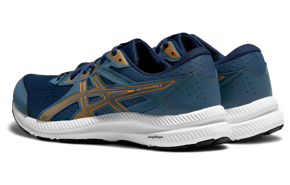 商品[国内直发] Asics|Gel-Contend 8 缓震舒适 织物皮革防滑耐磨透气 低帮跑步鞋 男款 蓝棕色,价格¥526,第3张图片详细描述