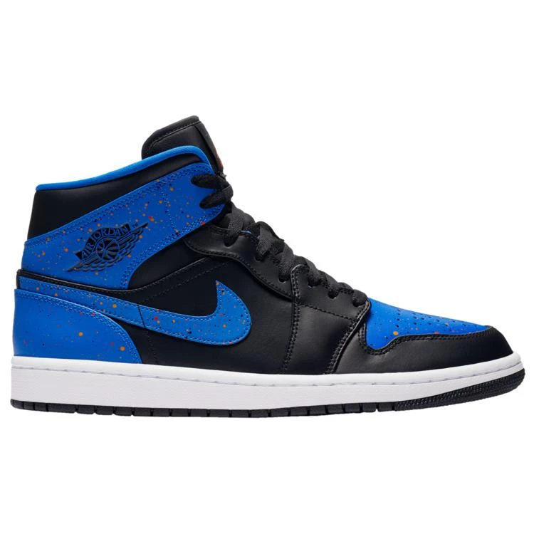 商品Jordan|Jordan AJ 1 Mid - Men's篮球鞋 泼墨,价格¥335,第1张图片