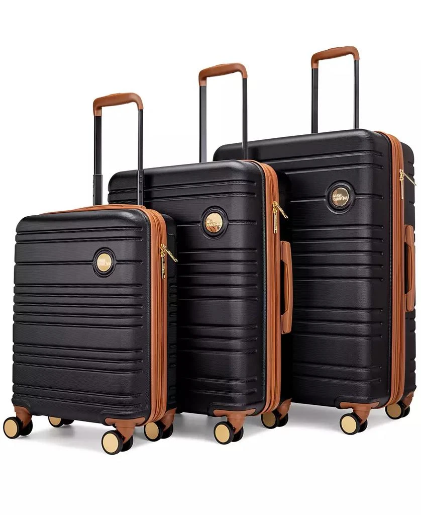 商品Miami CarryOn|Brickell 3 Piece Expandable Retro Spinner Luggage Set,价格¥1503,第2张图片详细描述