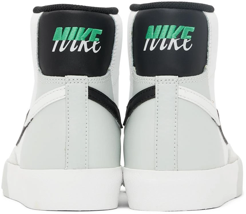 商品NIKE|Kids White & Gray Blazer Mid '77 SE Big Kids Sneakers,价格¥335,第2张图片详细描述