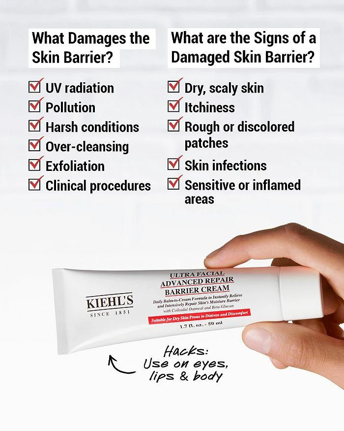 商品Kiehl's|Ultra Facial Advanced Repair Barrier Cream 1.7 oz.,价格¥360,第3张图片详细描述