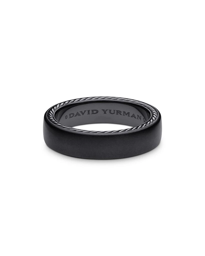 商品David Yurman|Men's Streamline® Band Ring in Black Titanium, 6mm,价格¥3188,第1张图片