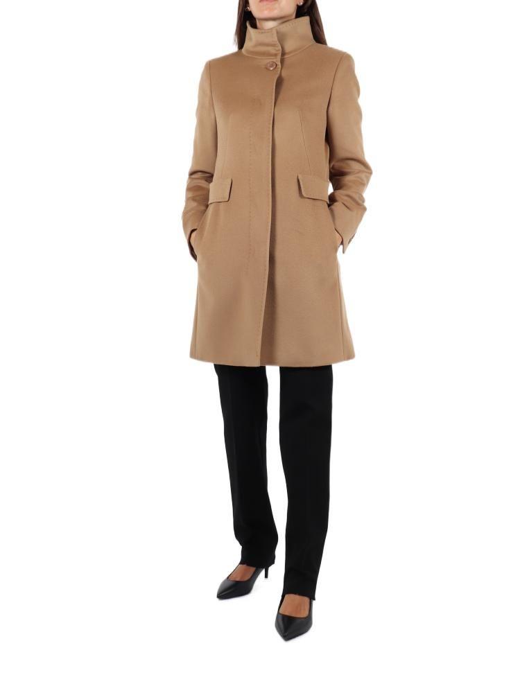 Max Mara Studio Women's  Beige Other Materials Coat商品第3张图片规格展示