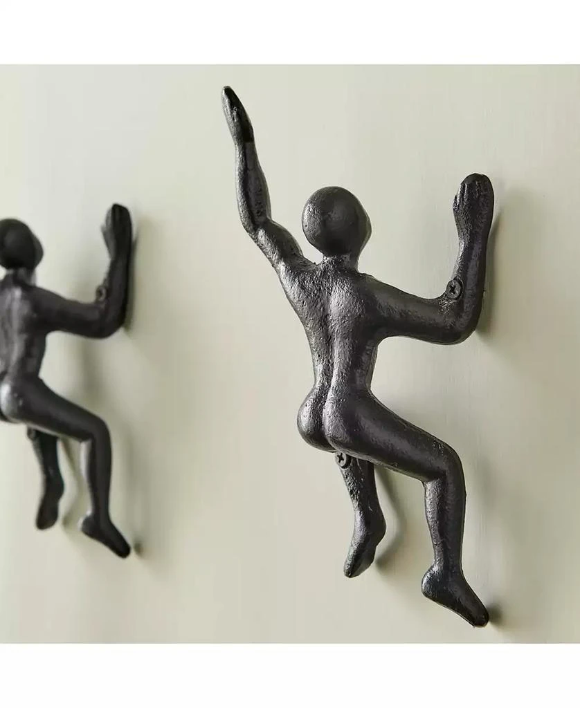商品Danya B|"Wall Climber" Cast Iron Decorative 2-Piece Wall Mount Hook Set,价格¥263,第4张图片详细描述