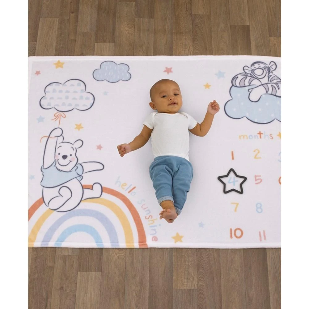 商品Disney|Winnie the Pooh Super Soft Milestone Baby Blanket Set, 2 Piece,价格¥658,第2张图片详细描述