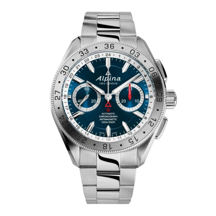商品Alpina|Alpiner 4 Chronograph Automatic Blue Dial Men's Watch AL-860LNS5AQ6B,价格¥14948,第1张图片