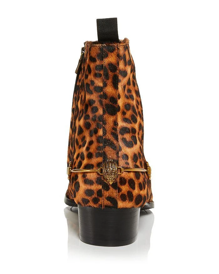 商品Kurt Geiger|Men's Gin Eagle Head Leopard Side Zip Ankle Boots,价格¥1279,第3张图片详细描述