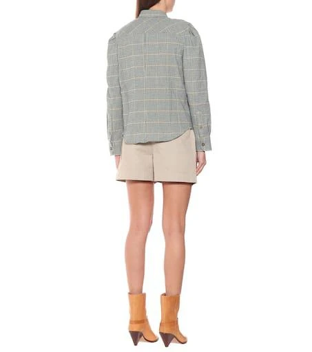 商品Isabel Marant|Falco格纹棉质混纺衬衫,价格¥1356,第3张图片详细描述