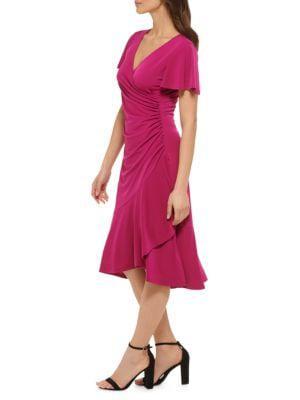 商品Kensie|Faux Wrap Jersey Dress,价格¥373,第5张图片详细描述