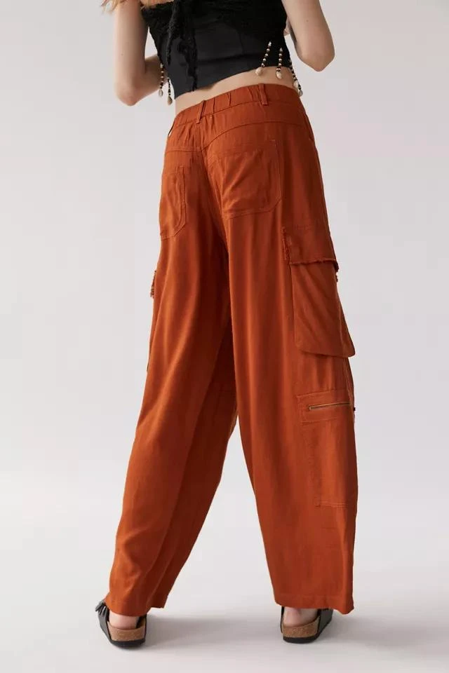 商品Urban Outfitters|UO Alexa Linen Cargo Pant,价格¥77,第2张图片详细描述