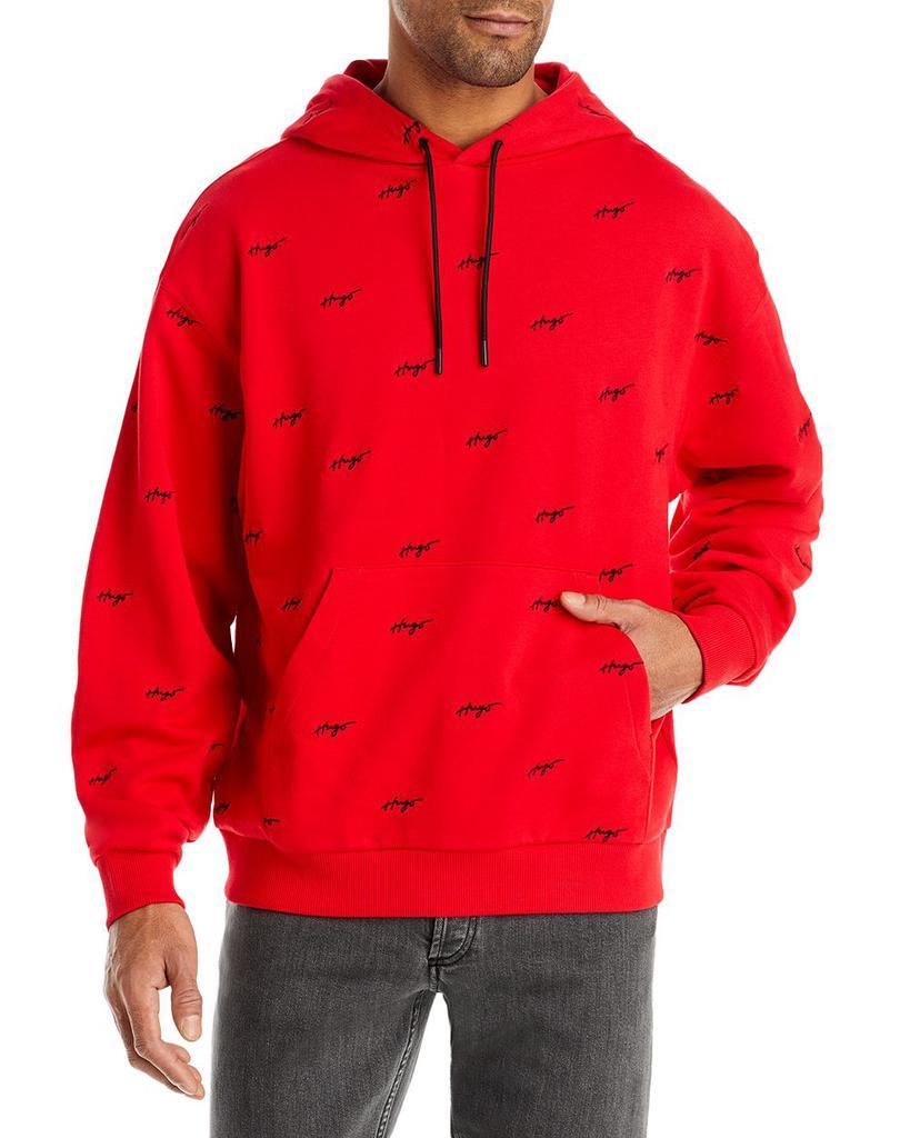 商品Hugo Boss|Dortalezza Allover Logo Hoodie,价格¥1266,第1张图片