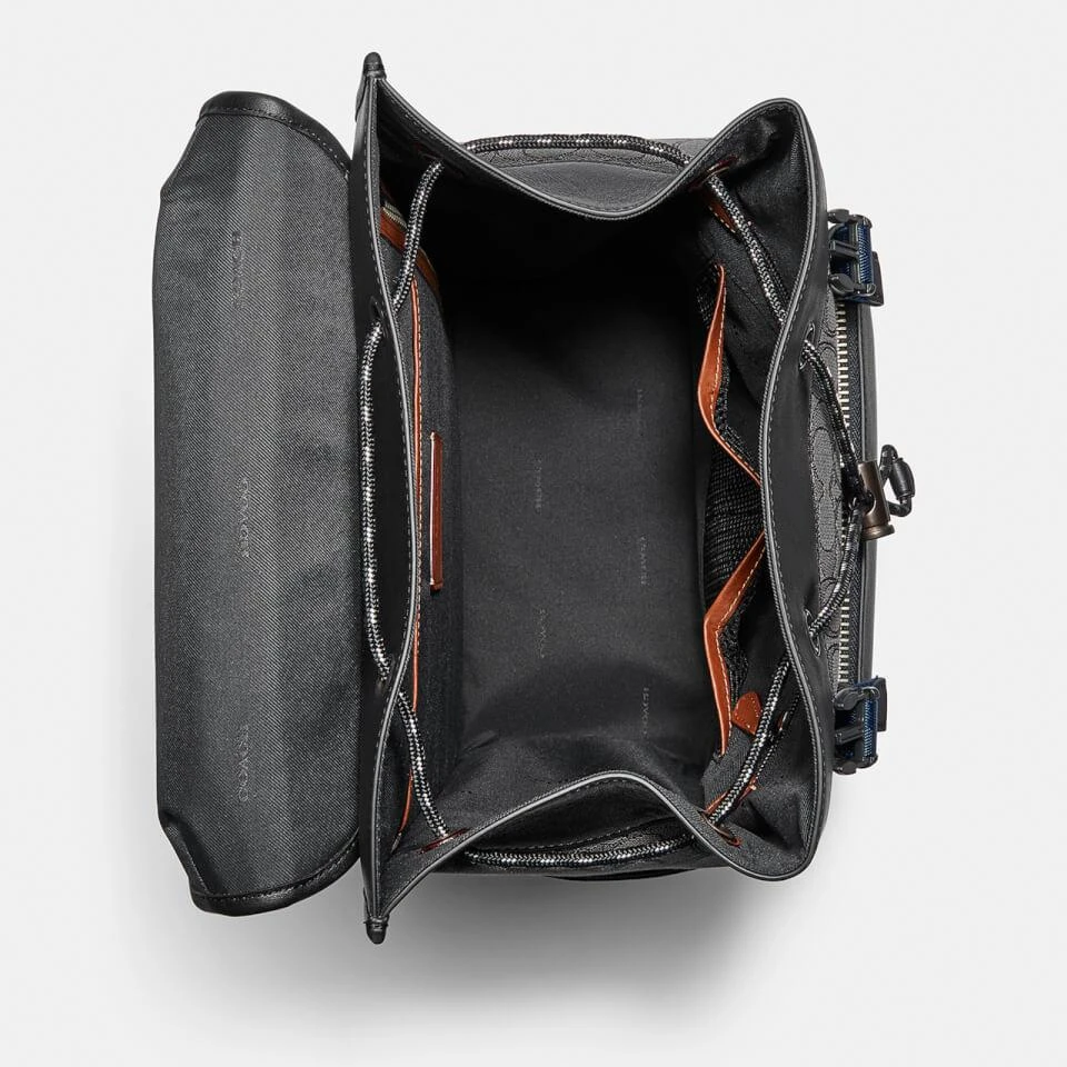 商品Coach|Coach League Leather and Canvas Backpack,价格¥3270,第3张图片详细描述