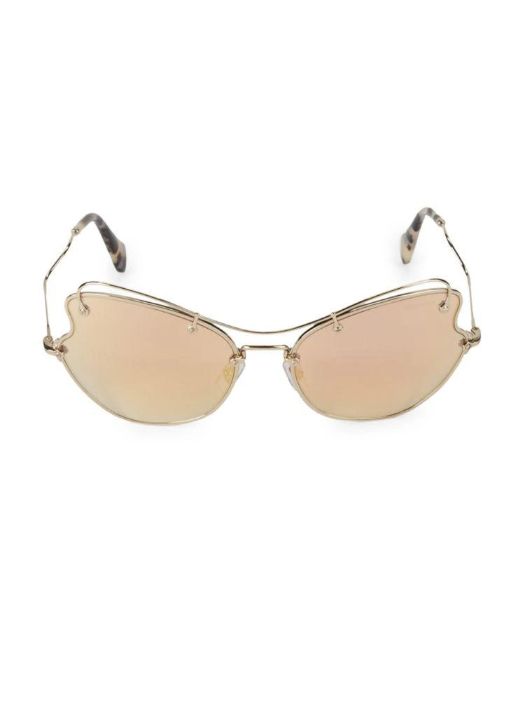 商品Miu Miu|61MM Wire Butterfly 墨镜,价格¥788,第1张图片