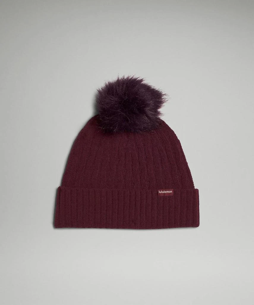 商品Lululemon|Women's Cable Knit Pom Beanie,价格¥320,第3张图片详细描述