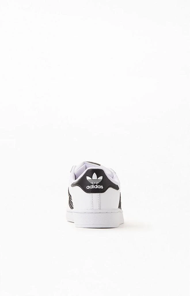 商品Adidas|Kids White & Black Superstar Shoes,价格¥537,第3张图片详细描述