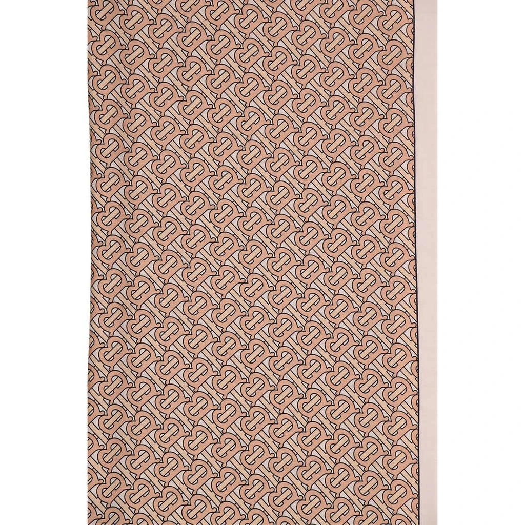 商品Burberry|Pale Copper Pink Monogram Pattern Scarf,价格¥2468,第2张图片详细描述