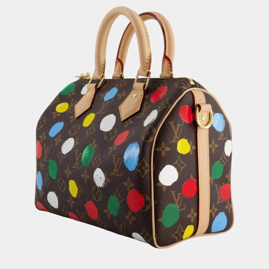 商品[二手商品] Louis Vuitton|Louis Vuitton X Yayoi Kusama 25 Speedy Bag Bandouliere in Monogram Canvas,价格¥32336,第4张图片详细描�述