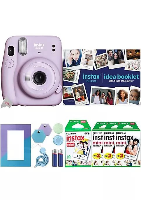 商品Fujifilm|Fujifilm Instax Mini 11 Instant Film Camera Lilac Purple With 3X 2X10 Mini Film,价格¥1109,第1张图片