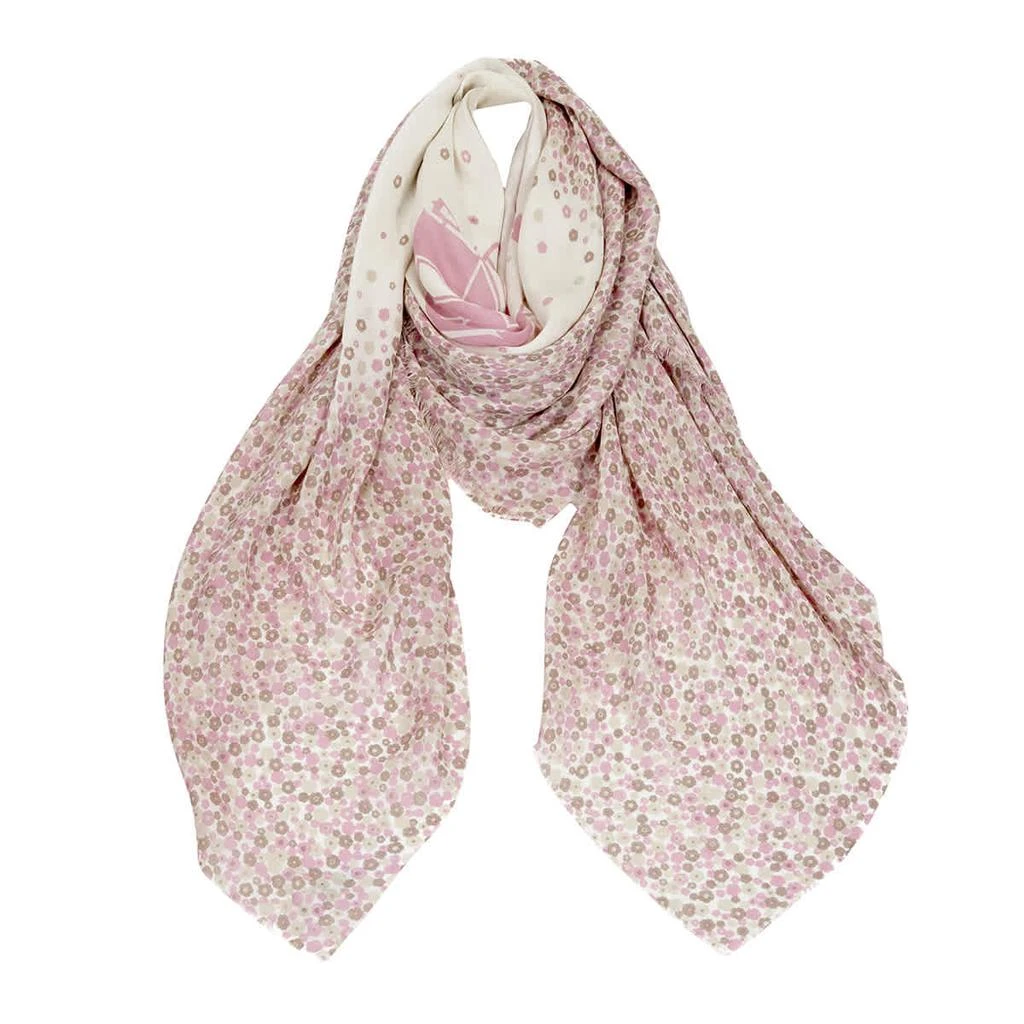 商品Coach|Pink Oversized Square Scarf,价格¥787,第1张图片