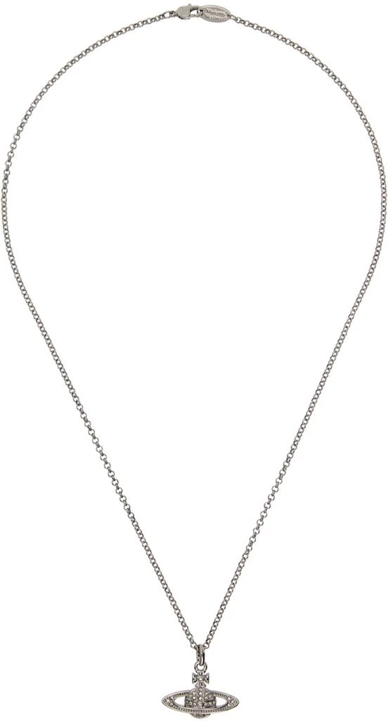 商品Vivienne Westwood|Gunmetal Mini Bas Relief Pendant Necklace,价格¥1436,第1张图片