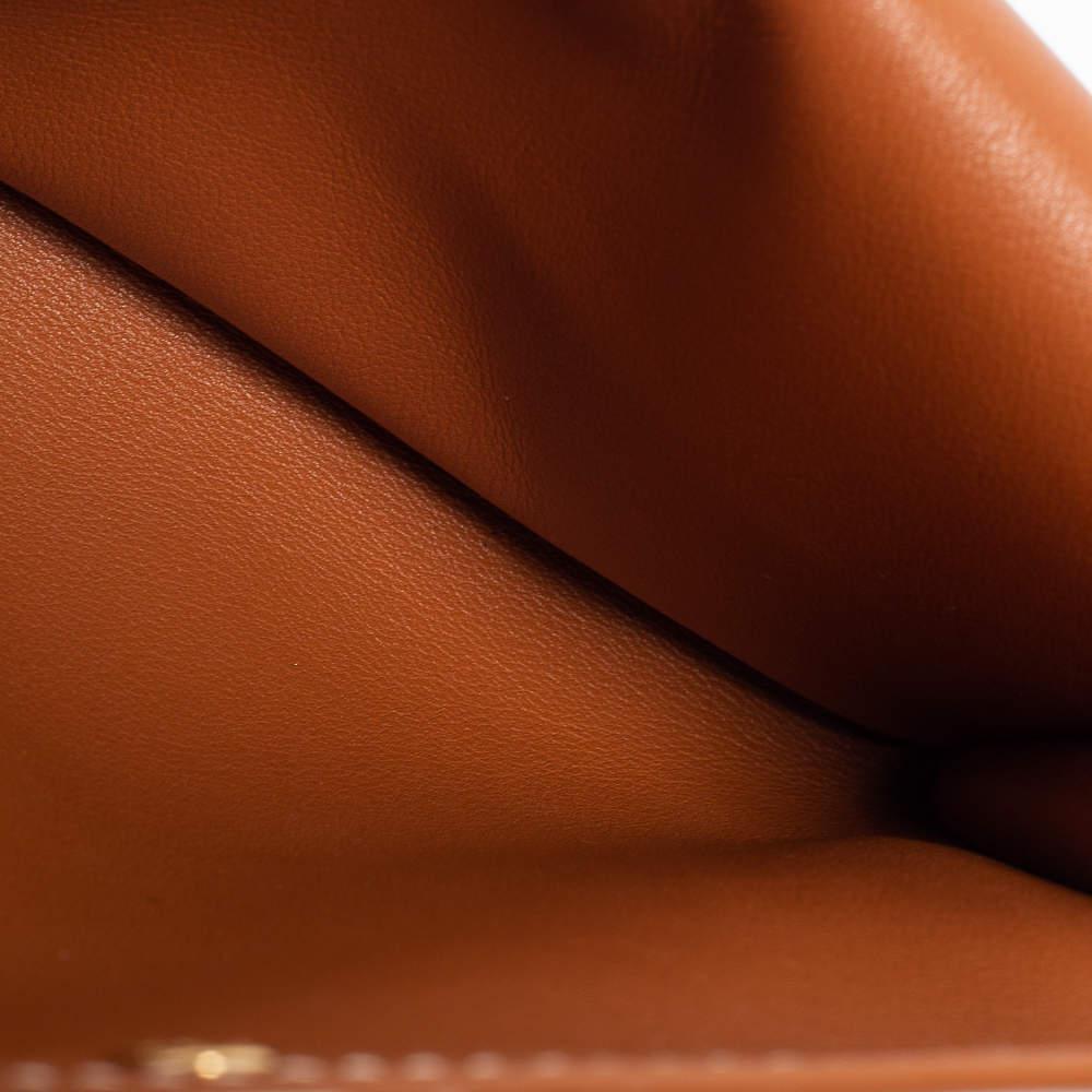 商品Goyard|Goyard Brown Goyardine Coated Canvas and Leather Double Flap Continental Wallet,价格¥6289,第4张图片详细描述