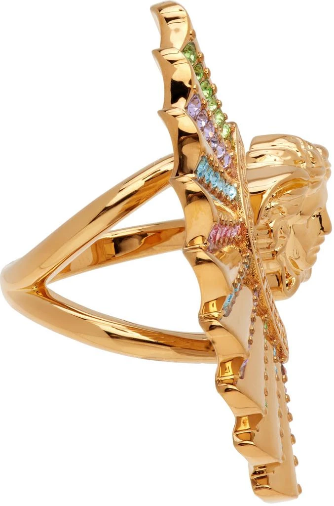 商品Versace|Gold Ventagli Medusa Ring,价格¥1190,第5张图片详细描述
