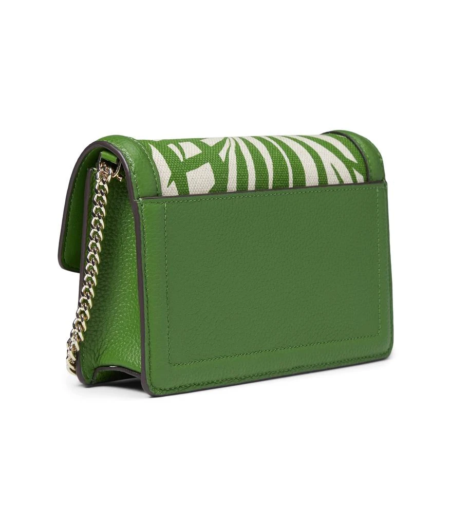 商品Kate Spade|Knott Palm Fronds Printed Canvas Flap Crossbody,价格¥1863,第2张图片详细描述