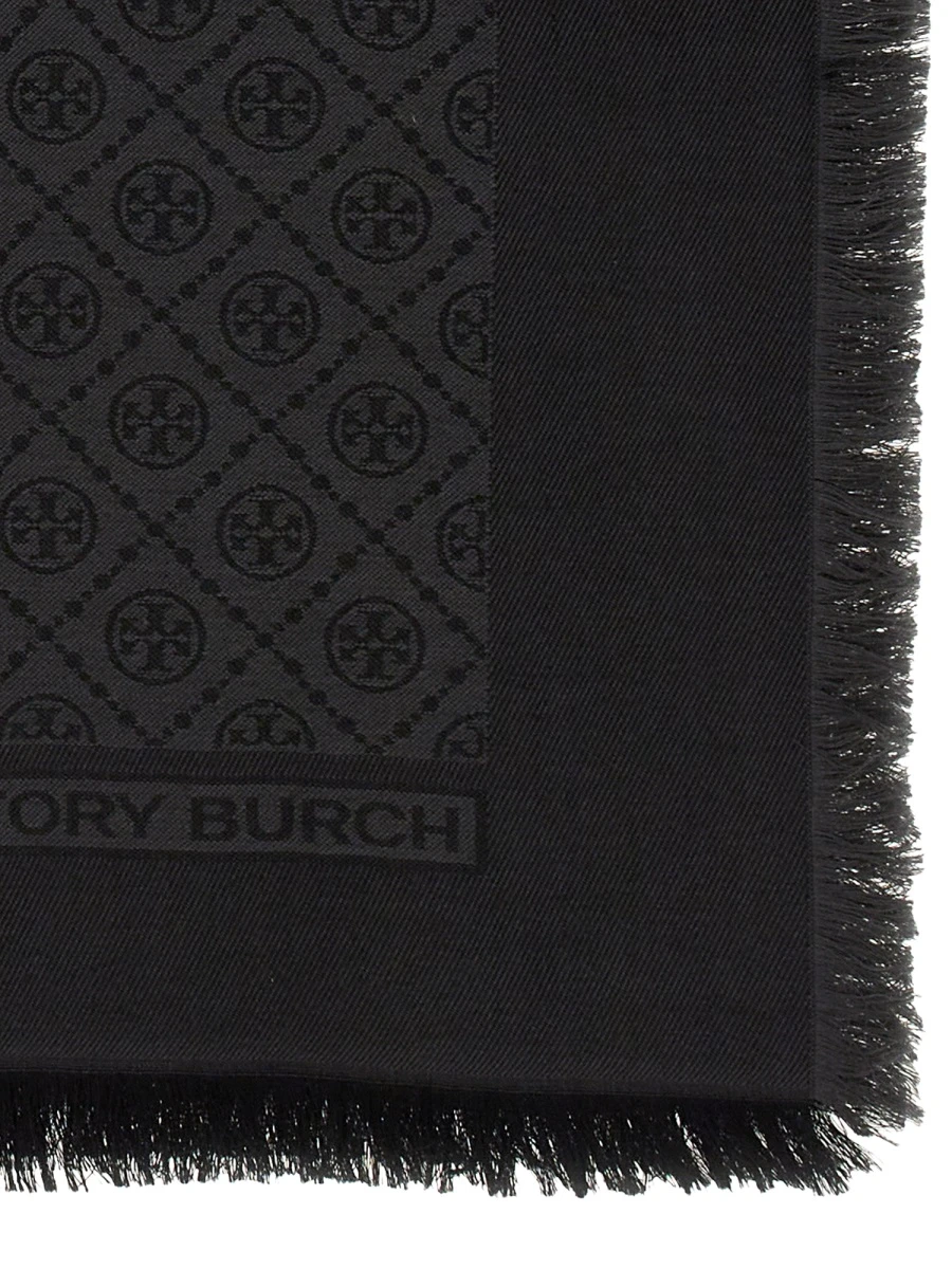 商品Tory Burch|Tory Burch 女士围巾丝巾 84660001 黑色,价格¥1771,第5张图片详细描述