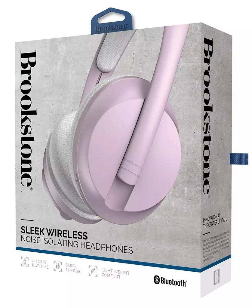 商品Brookstone|Sleek Wireless Noise Isolating Headphones,价格¥112,第5张图片详细描述