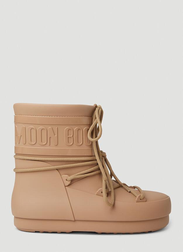商品Moon Boot|Icon Rubber Rain Boots in Beige,价格¥1475,第1张图片